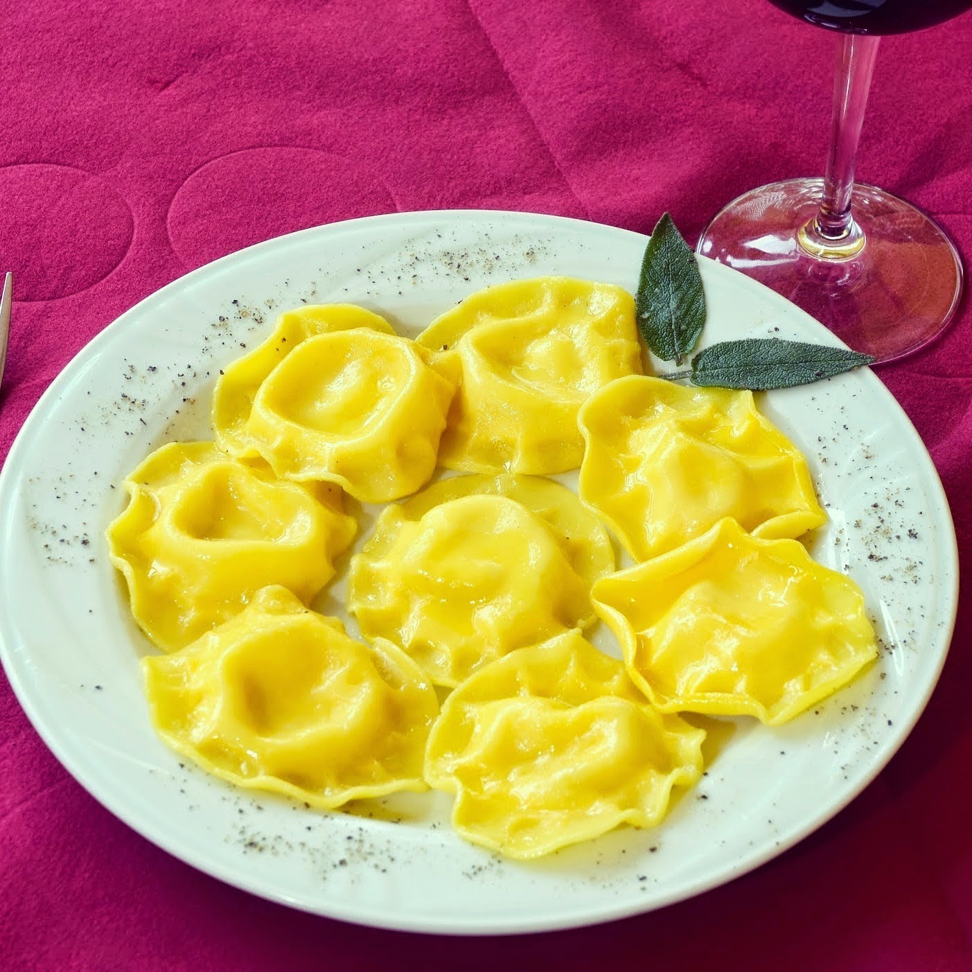 Ravioli formaggio e pere