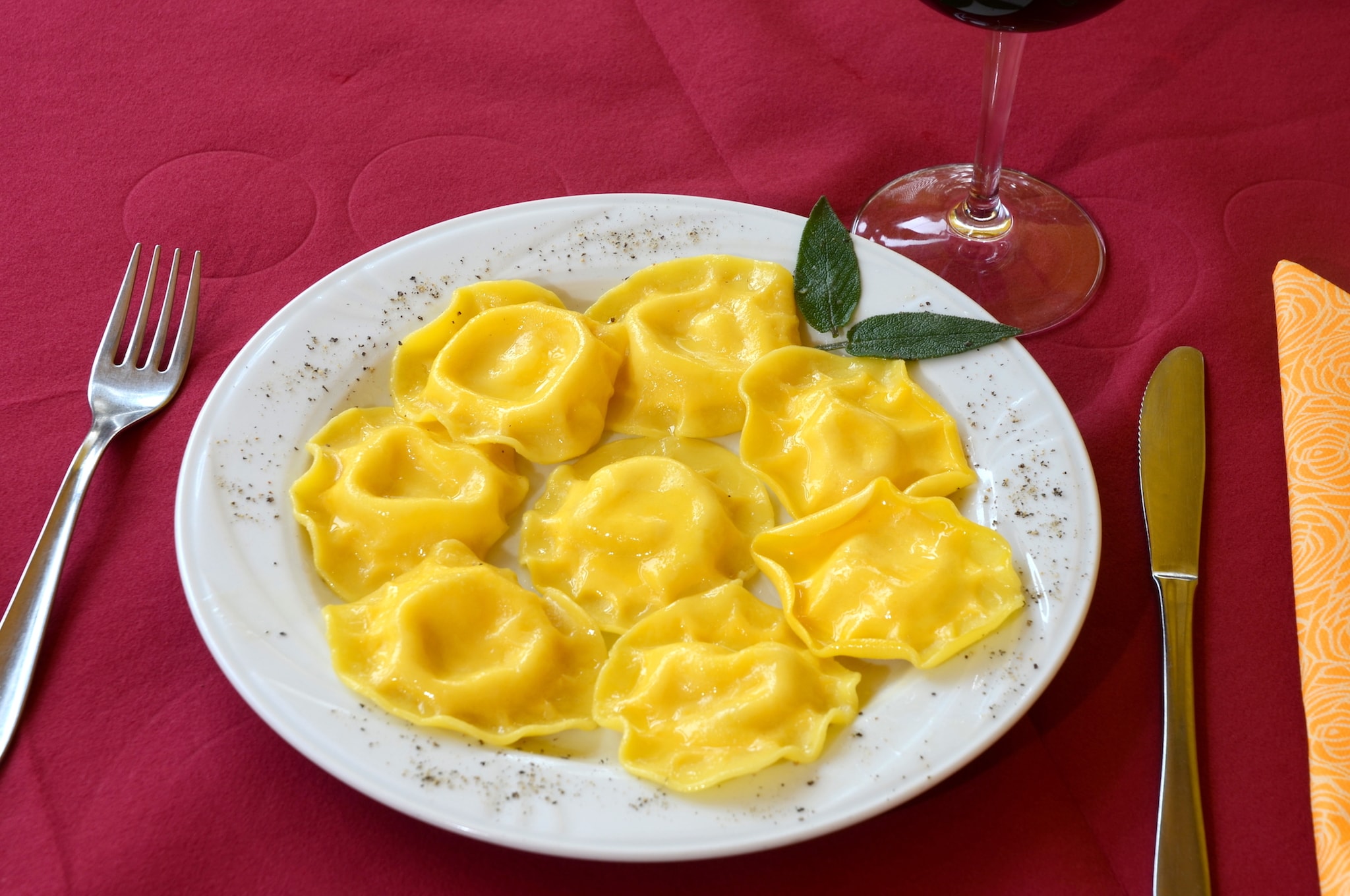 Ravioli formaggio e pere